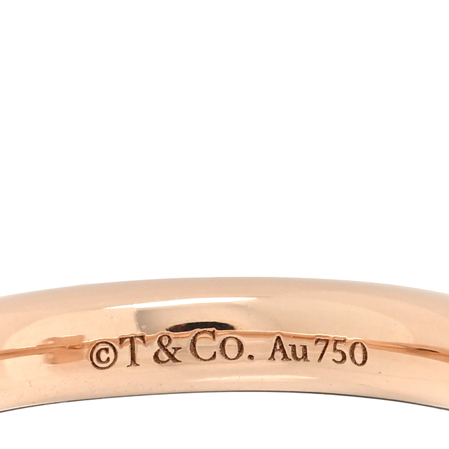 18K Rose Gold Diamond 2.5mm T T1 Ring 47 4