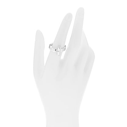 Tiffany 18K White Gold 4.5mm T T1 Wide Ring 57 8 2 of 5