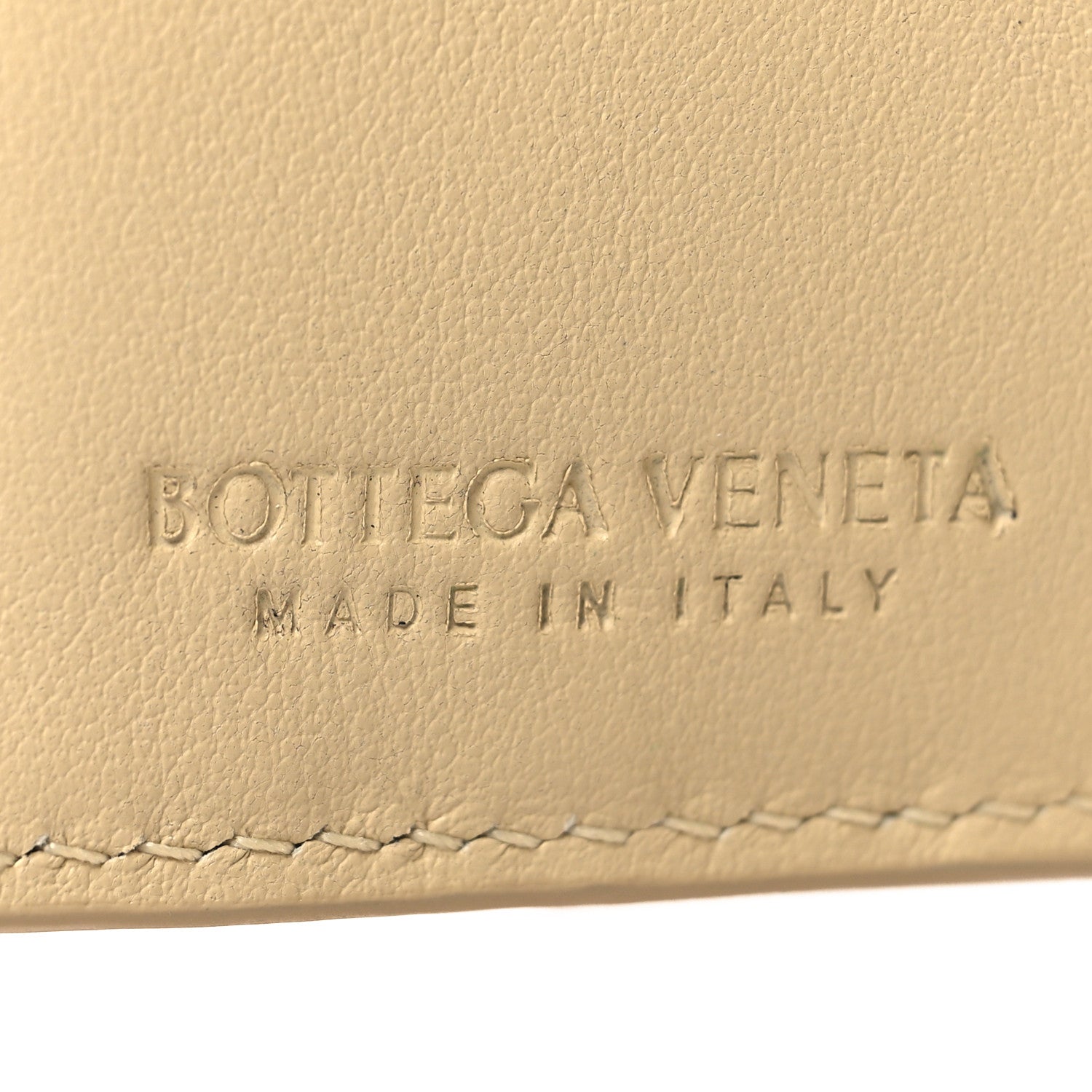Bottega Veneta Nappa Maxi Intrecciato Bi-Fold Wallet Beige 6 of 7