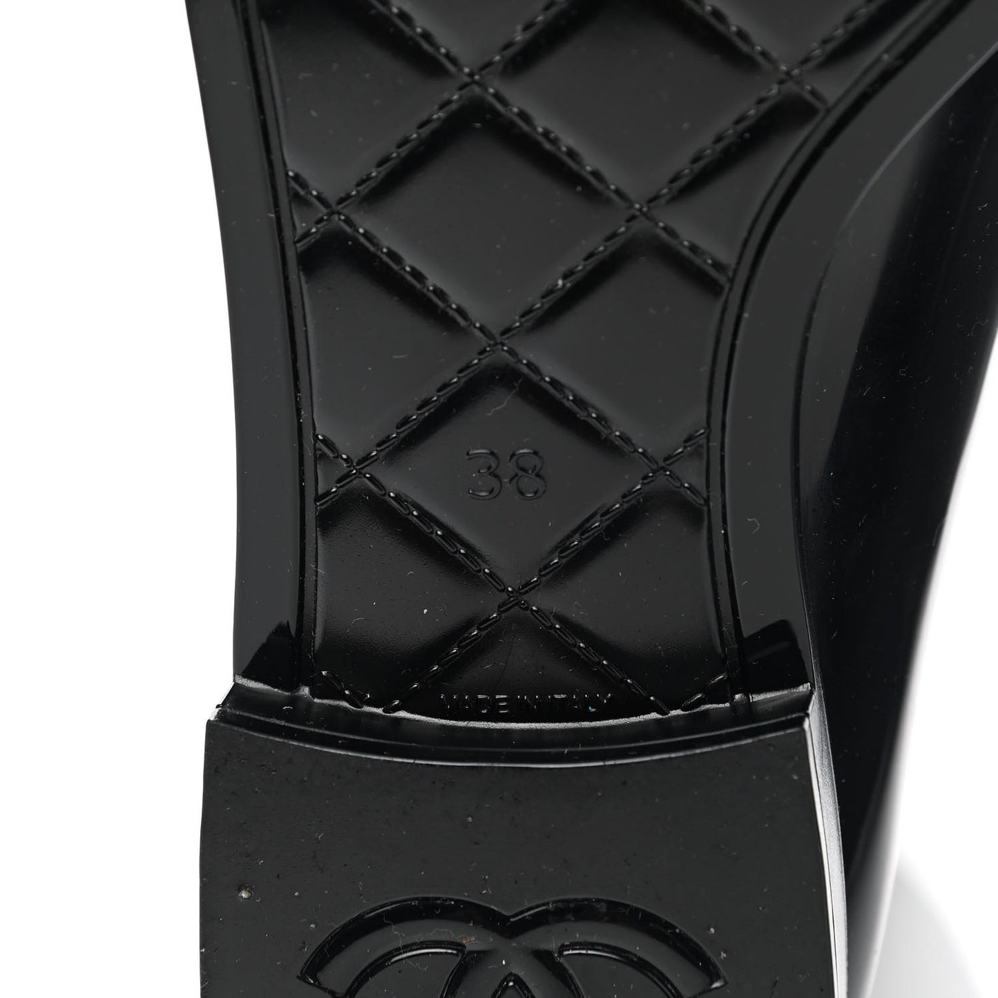 Rubber Rain Boots 38 Black