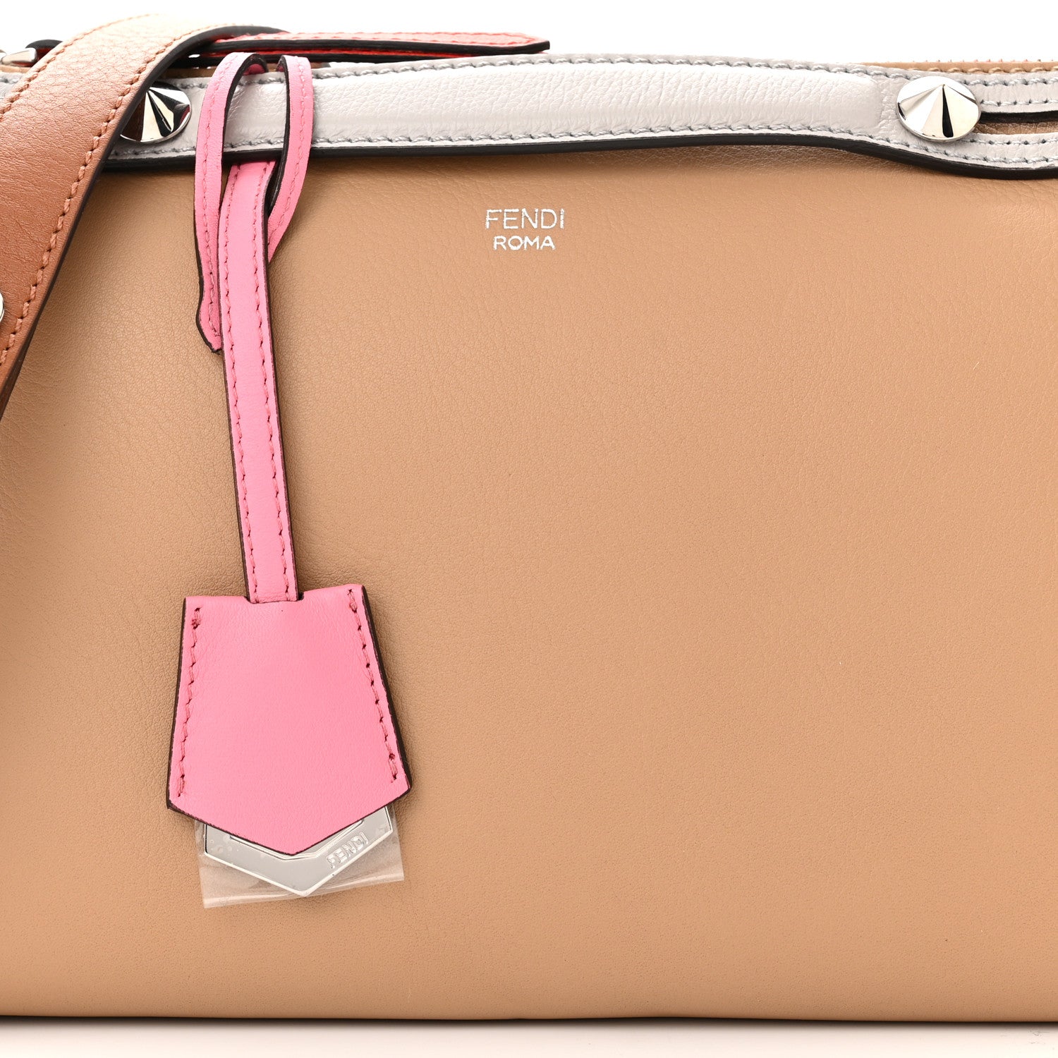 Fendi Vitello Dolce 5 Color Medium By The Way Boston Bag Cuoio Multicolor 9 of 11