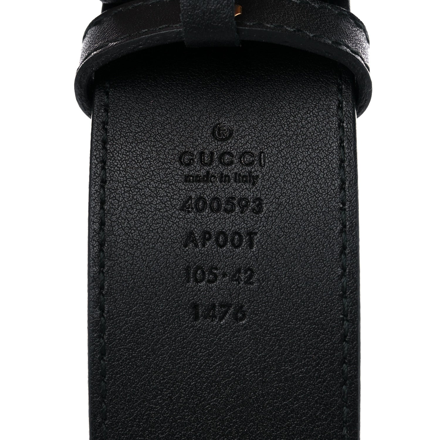 Gucci Calfskin Double G 40mm Belt 105 42 Black 3 of 4