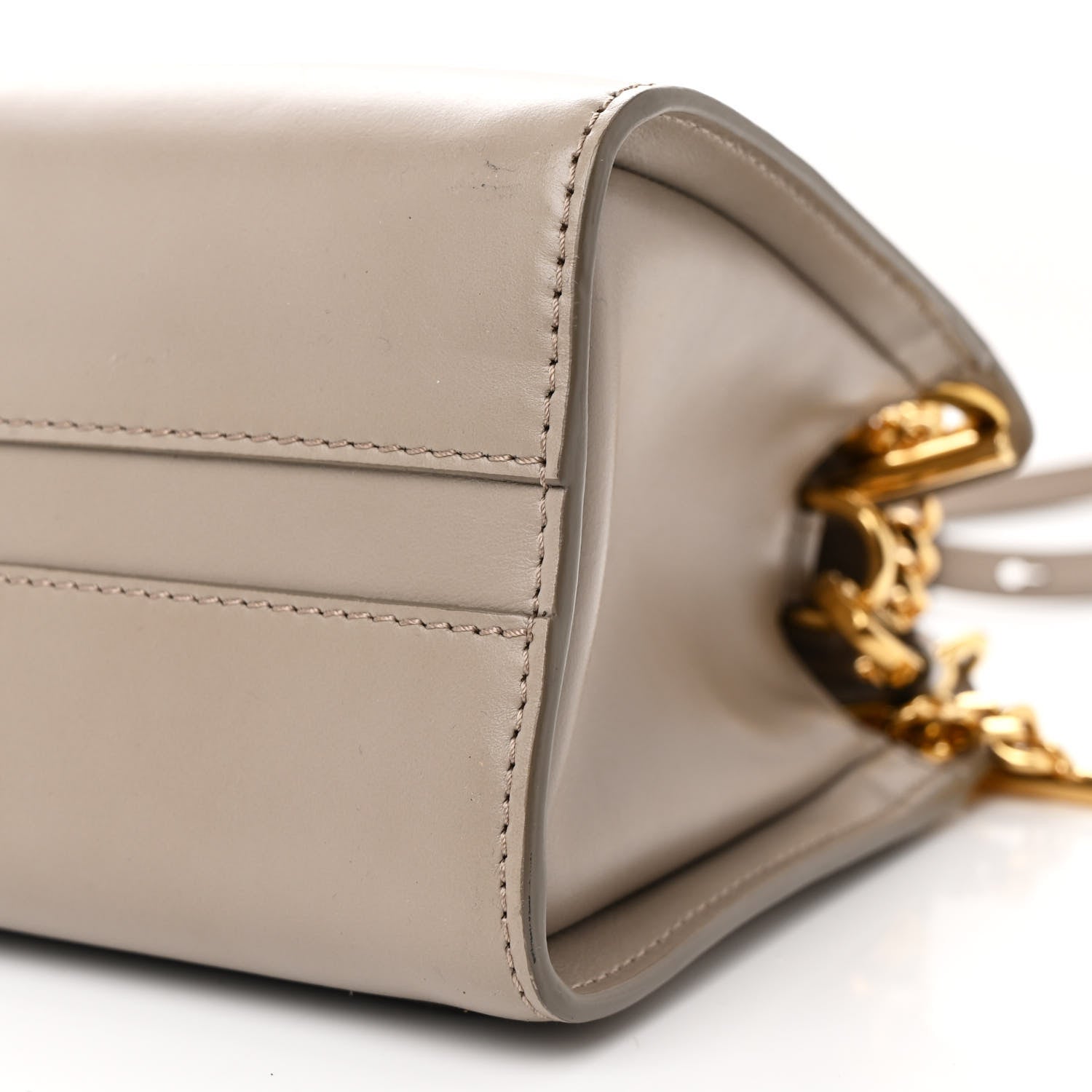 Chloe Shiny Calfskin Mini Annie Shoulder Bag Motty Grey 10 of 13
