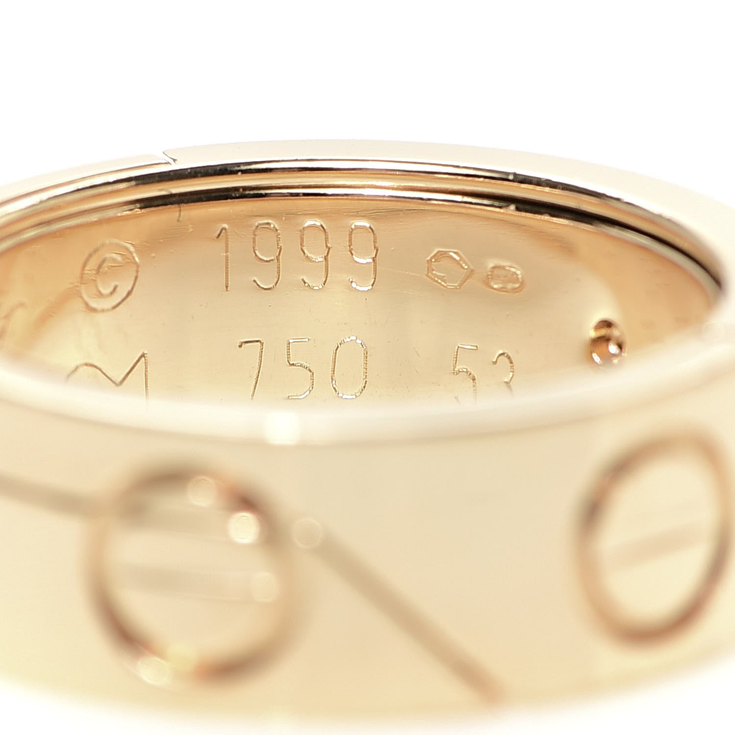 Cartier 18K Yellow Gold 7mm Astro LOVE Ring 53 6.25 5 of 6