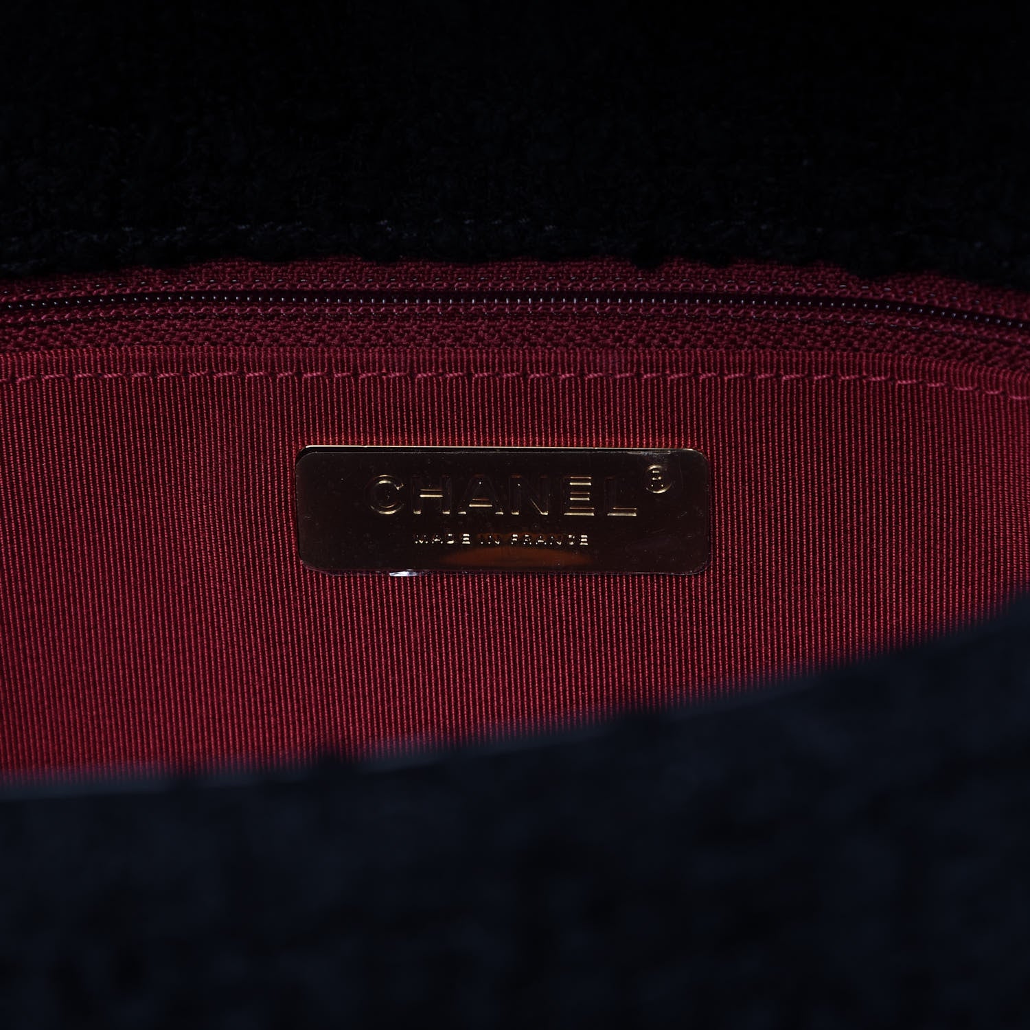 Chanel Tweed Quilted Medium Chanel 19 Flap Black 8 of 9