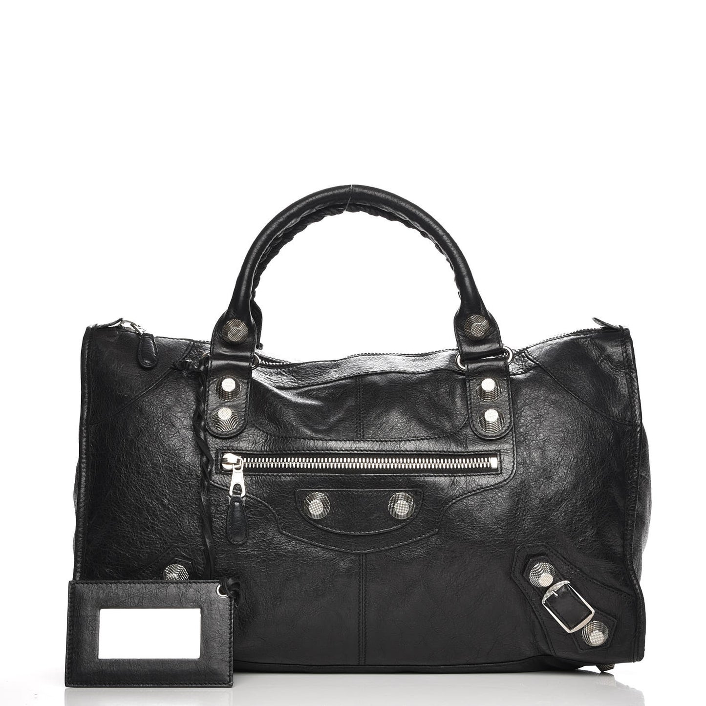 Agneau Giant 21 Silver Hardware Work Black