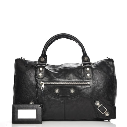 Balenciaga Agneau Giant 21 Silver Hardware Work Black 1 of 7