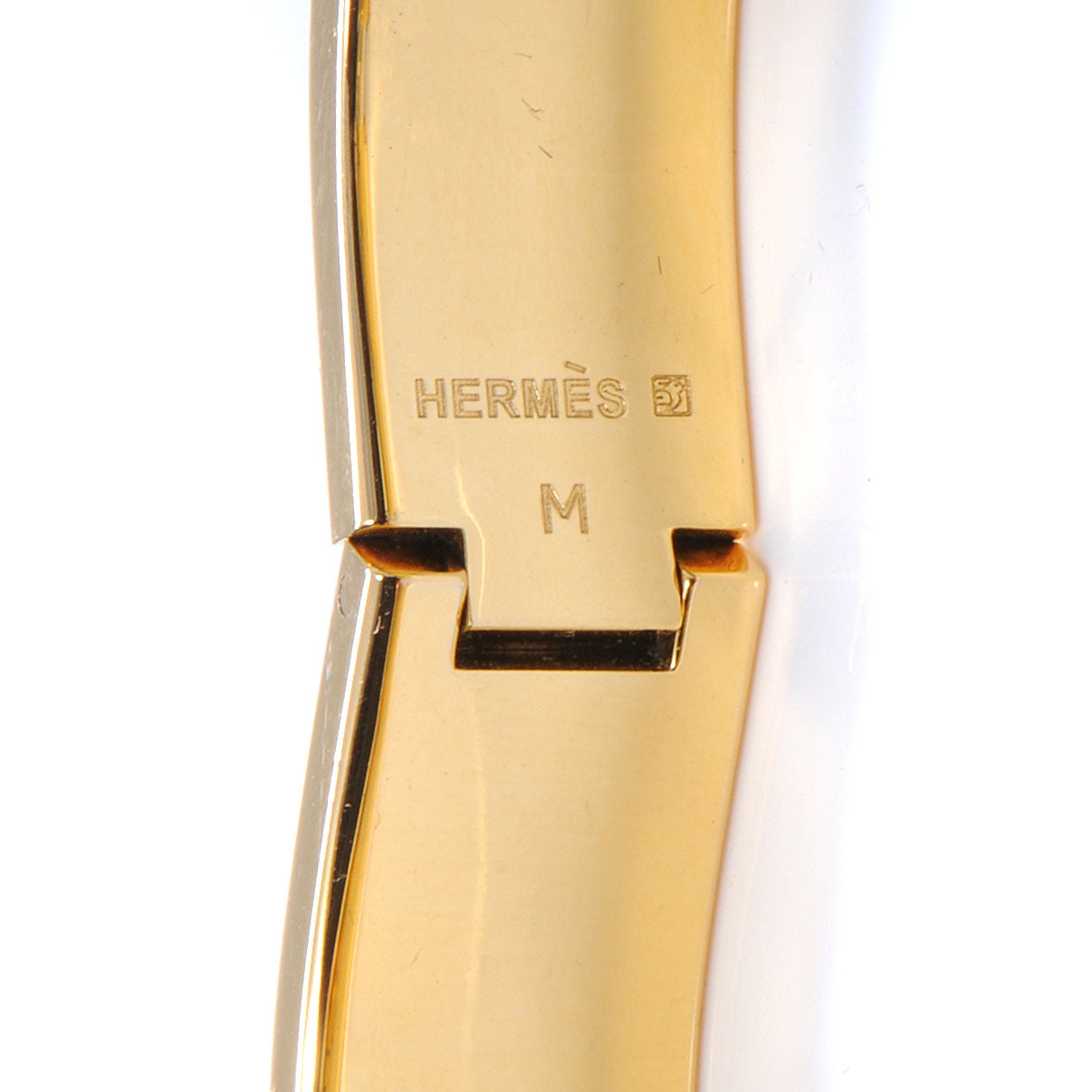 Hermes Enamel Narrow Clic Clac H Bracelet PM Marron Glace 4 of 5