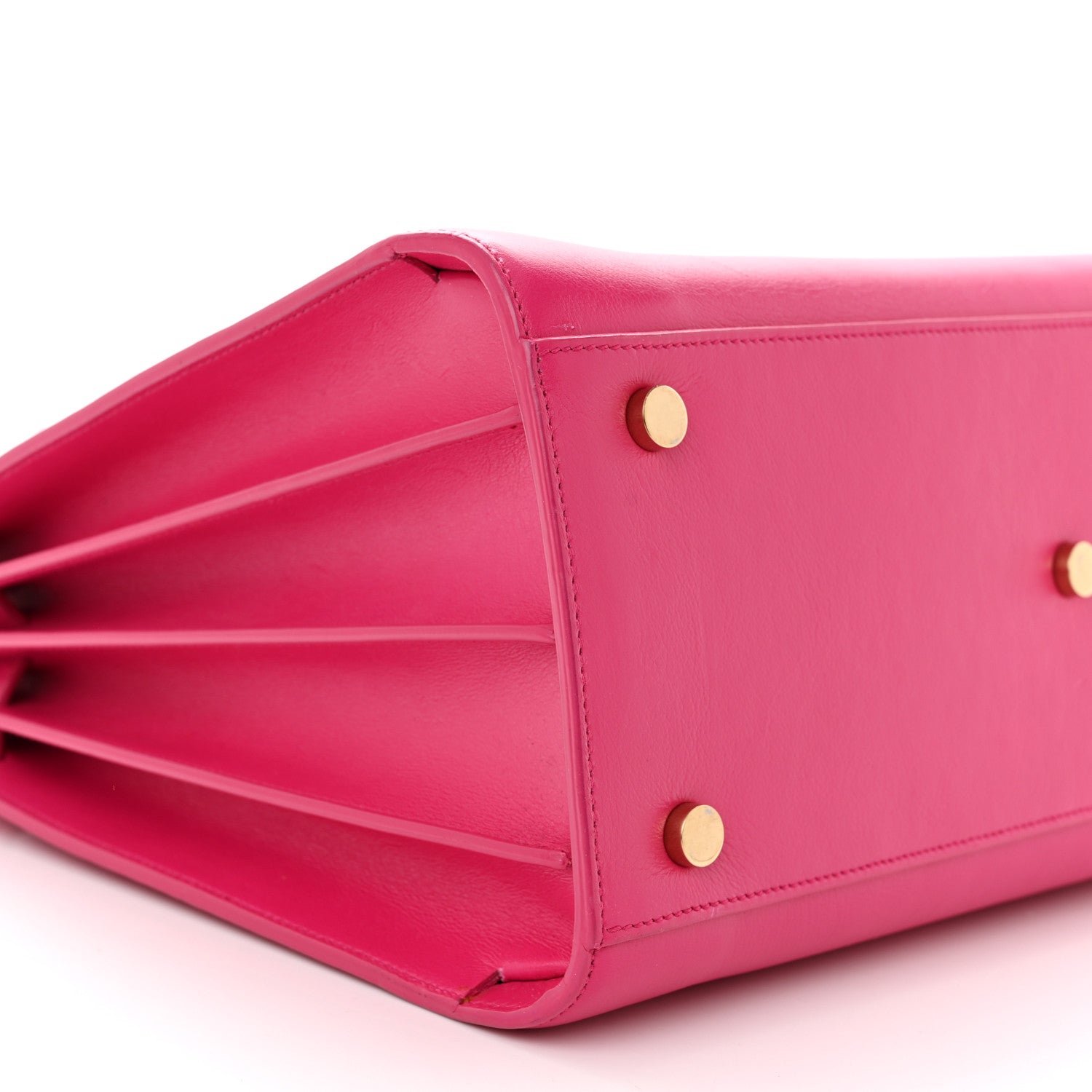 Saint Laurent SAINT LAURENT Calfskin Small Sac De Jour Lipstick Fuchsia 9 of 10