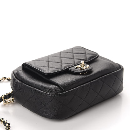 Chanel Caviar Quilted CC Day Camera Case Black 4 of 10