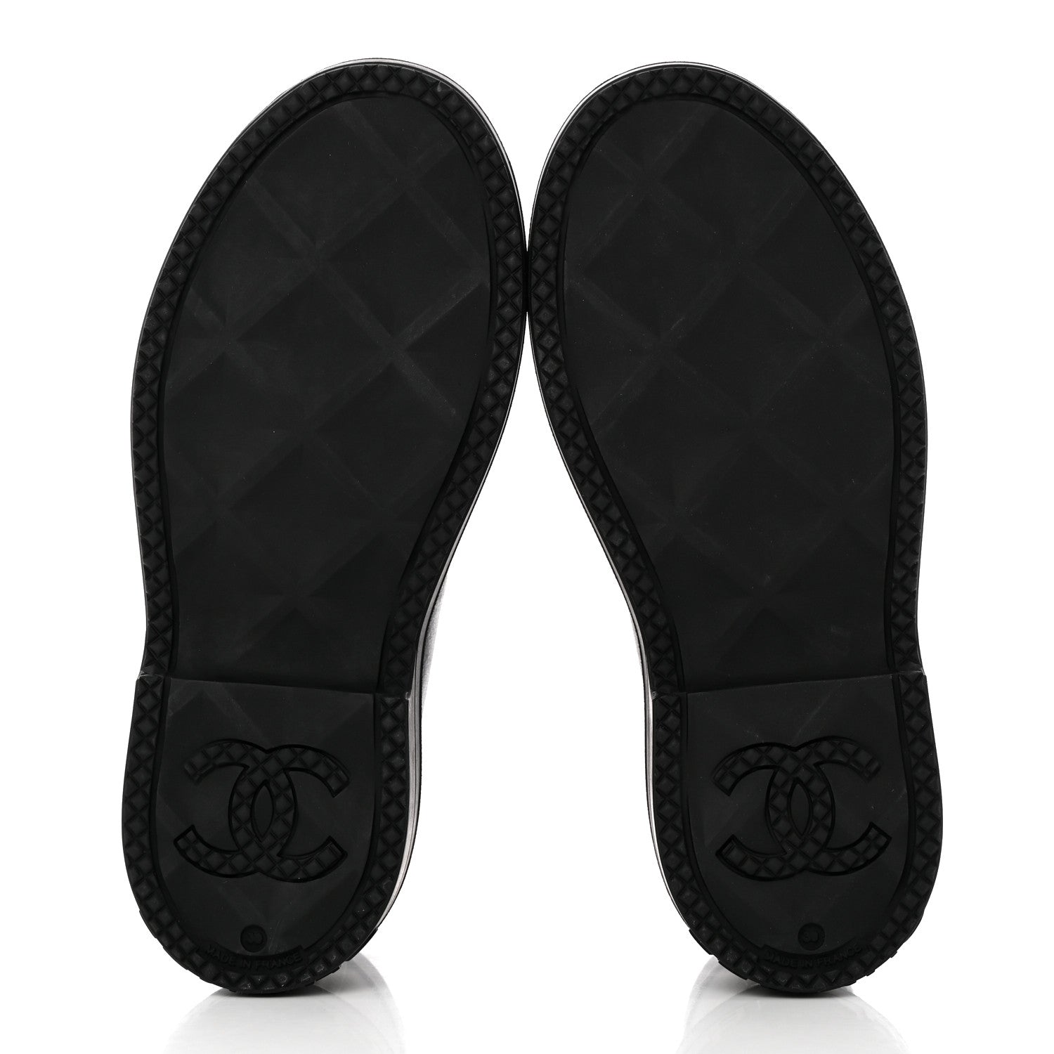 Chanel Rubber CC Short Rain Boots 39 Black 6 of 17