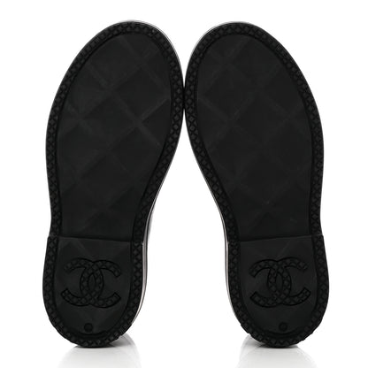 Chanel Rubber CC Short Rain Boots 39 Black 6 of 17