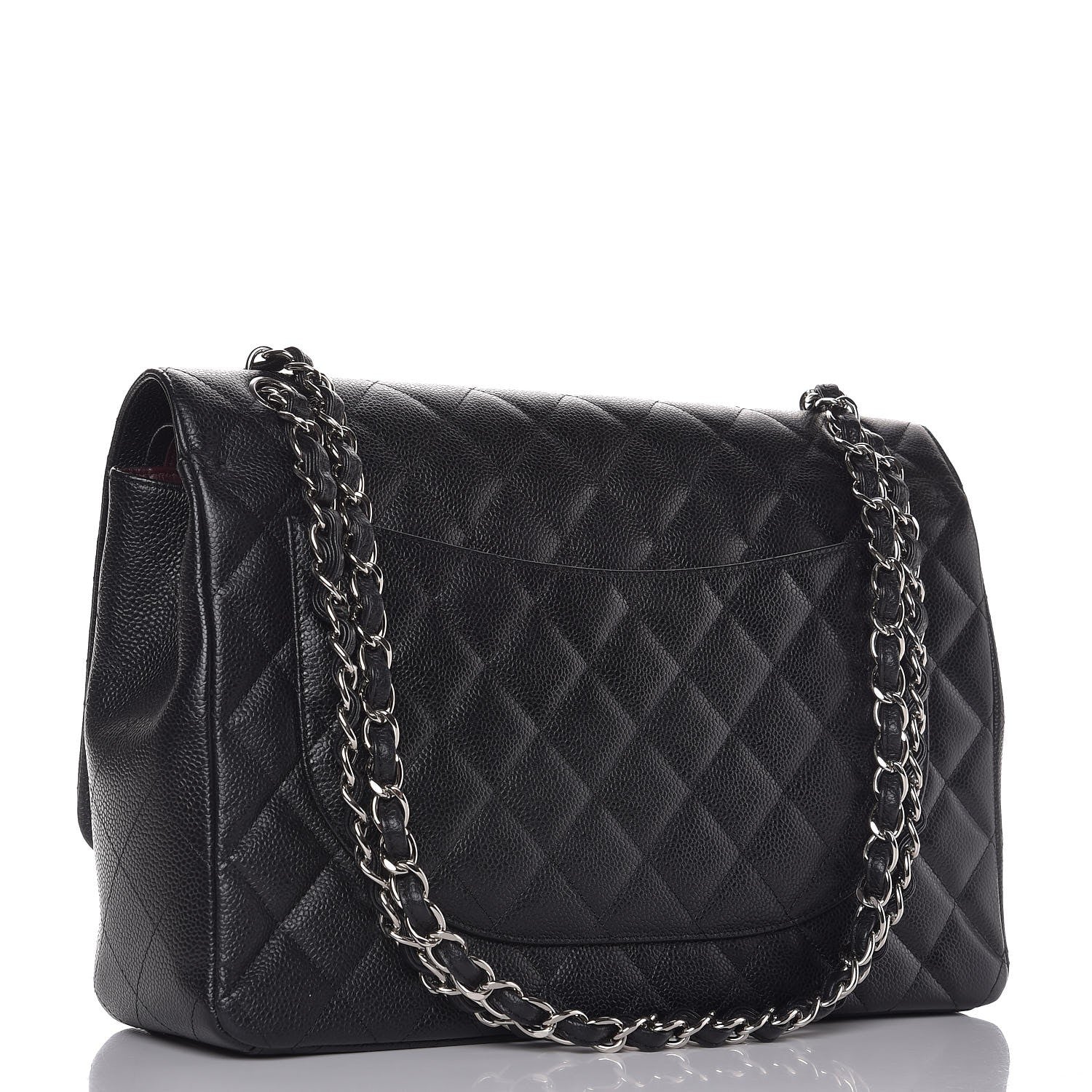 Chanel Caviar Quilted Maxi Double Flap Black 4 of 12