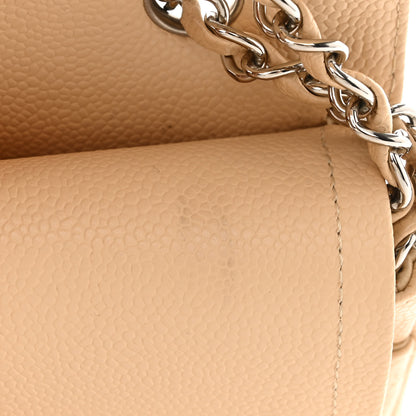 Chanel Caviar Quilted Medium Double Flap Beige Clair 12 of 13