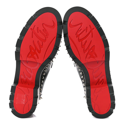 Christian Louboutin Calfskin Abrasivato Spike Womens Loafers 39 Black 5 of 10