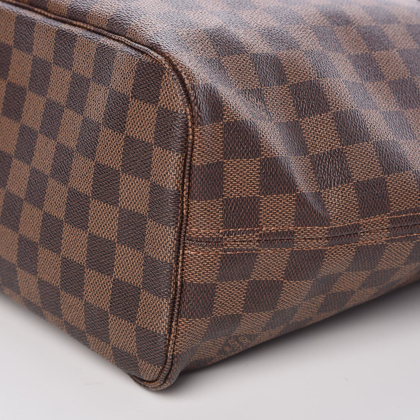 Damier Ebene Neo Neverfull MM Rose Ballerine