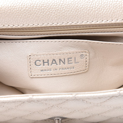 Chanel Pearly Caviar Quilted Mini Rectangular Flap White 6 of 10