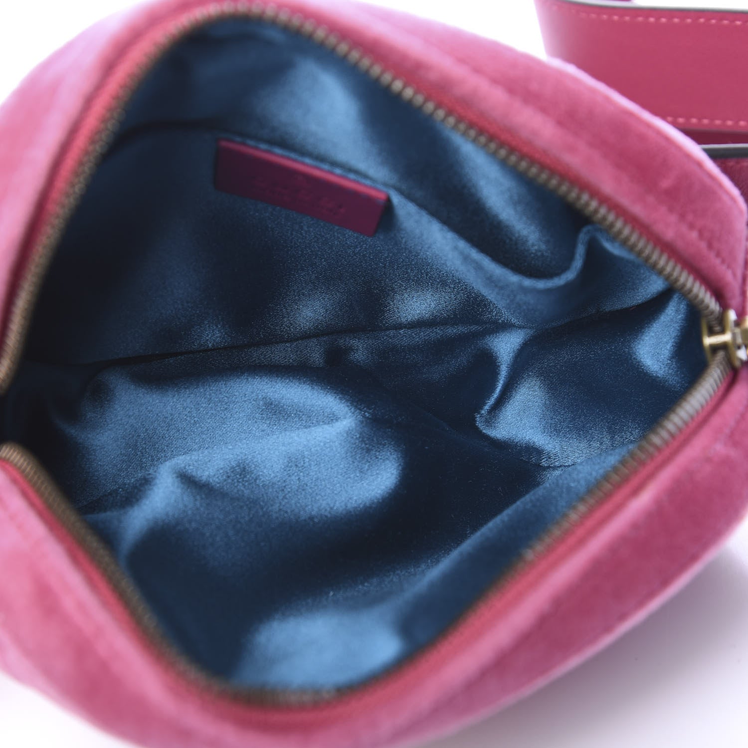 Gucci Velvet Matelasse GG Marmont Belt Bag 85 34 Light Raspberry Rose 4 of 10