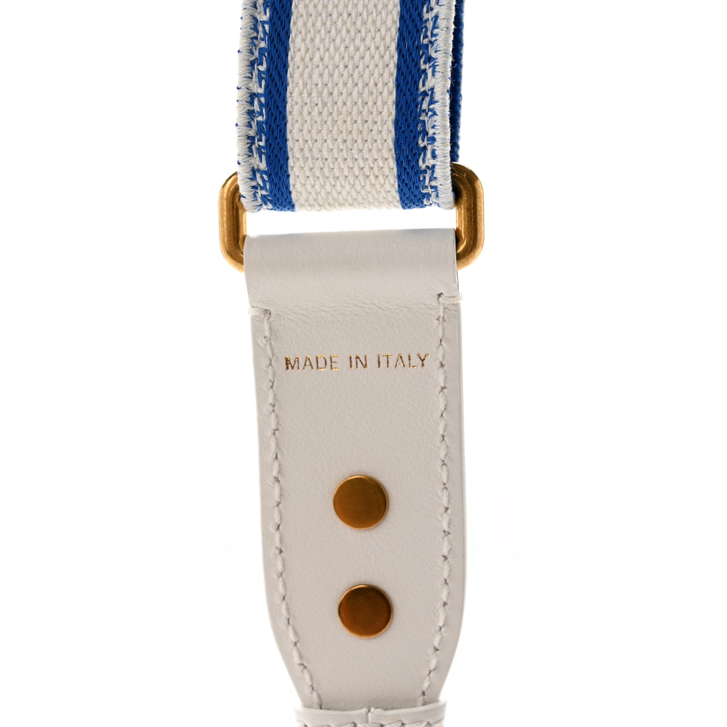 Canvas Embroidered Toile De Jouy Shoulder Strap Fluorescent Blue