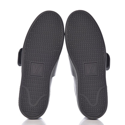 Louis Vuitton Calfskin Frontrow Sneakers 38 Black 5 of 10