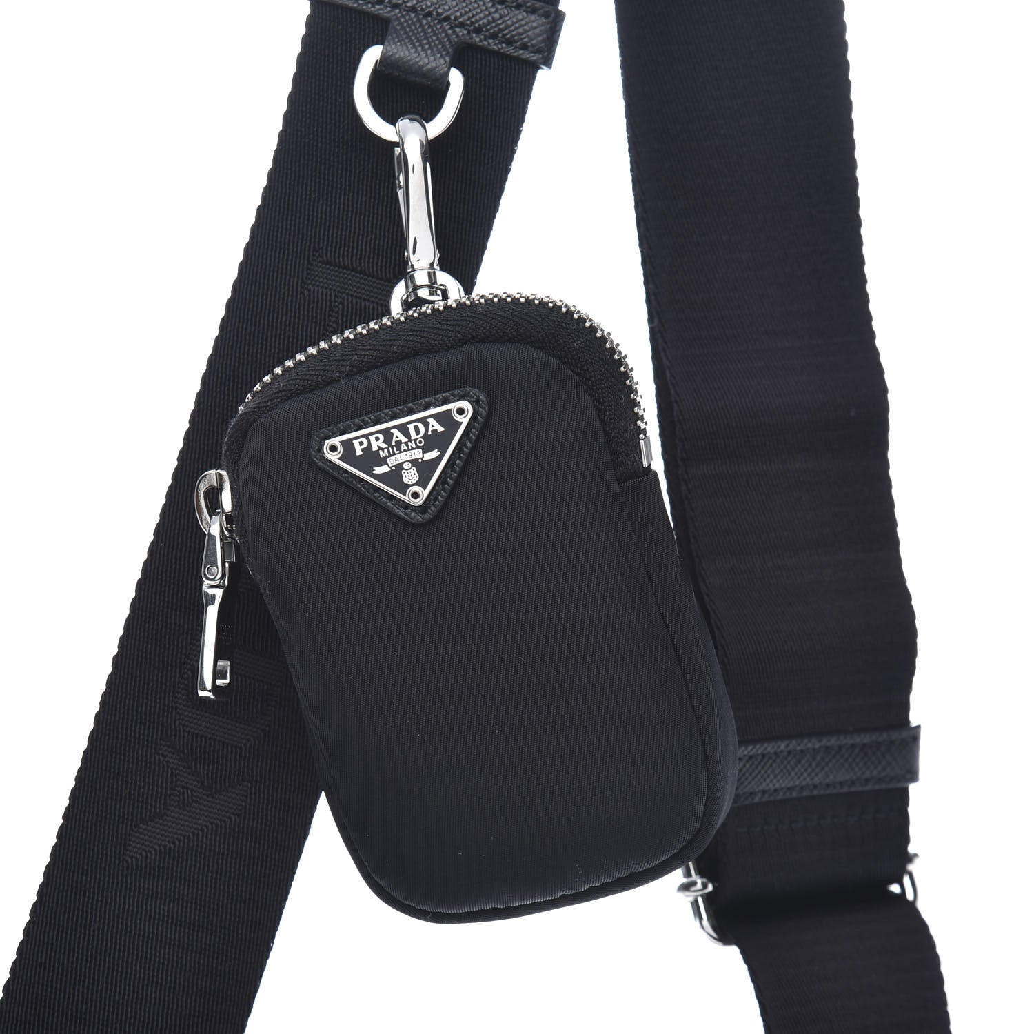 Prada Nylon Re-Edition 2005 Shoulder Bag Black 11 of 14