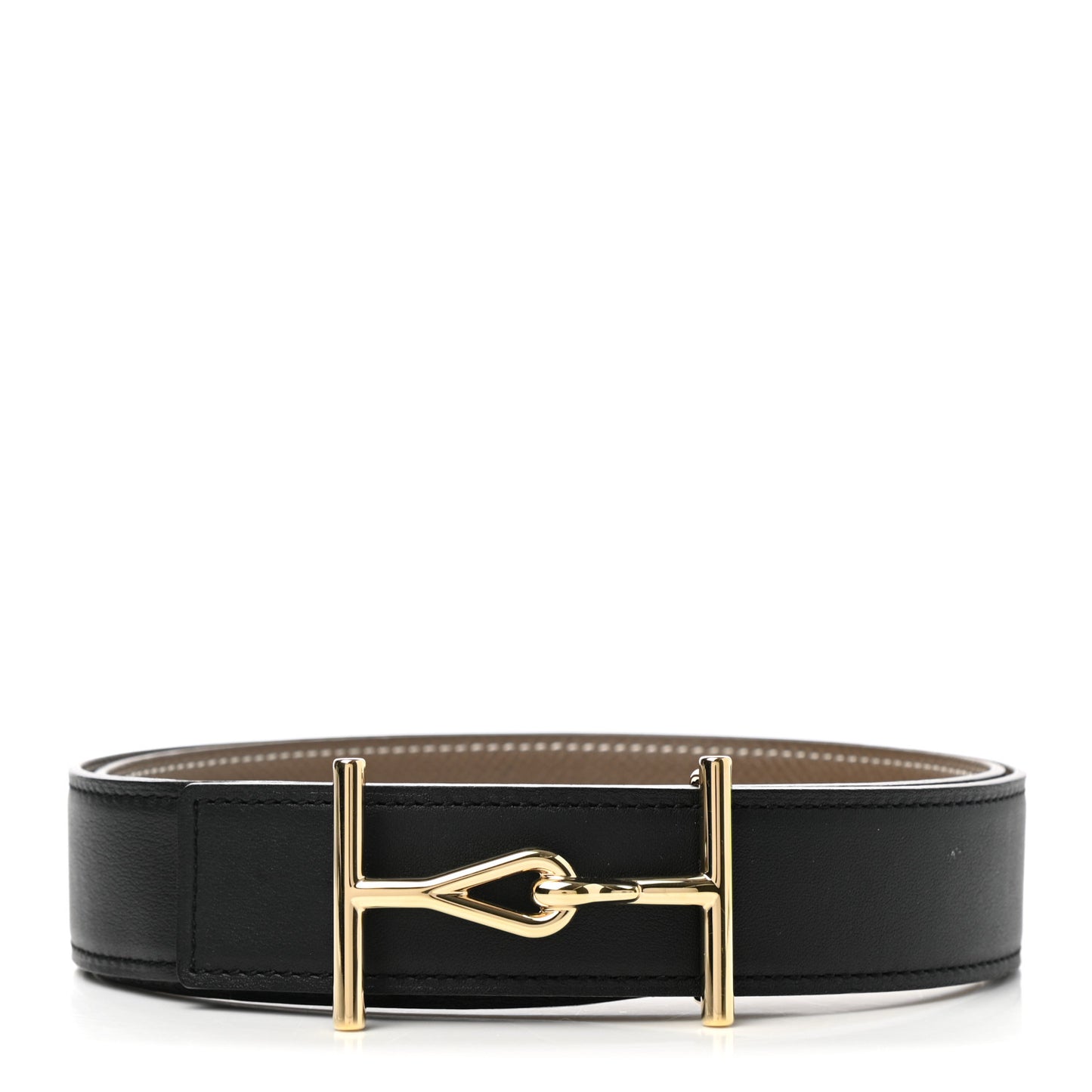 Swift Epsom 38mm Jumbo Belt 85 Black Etoupe