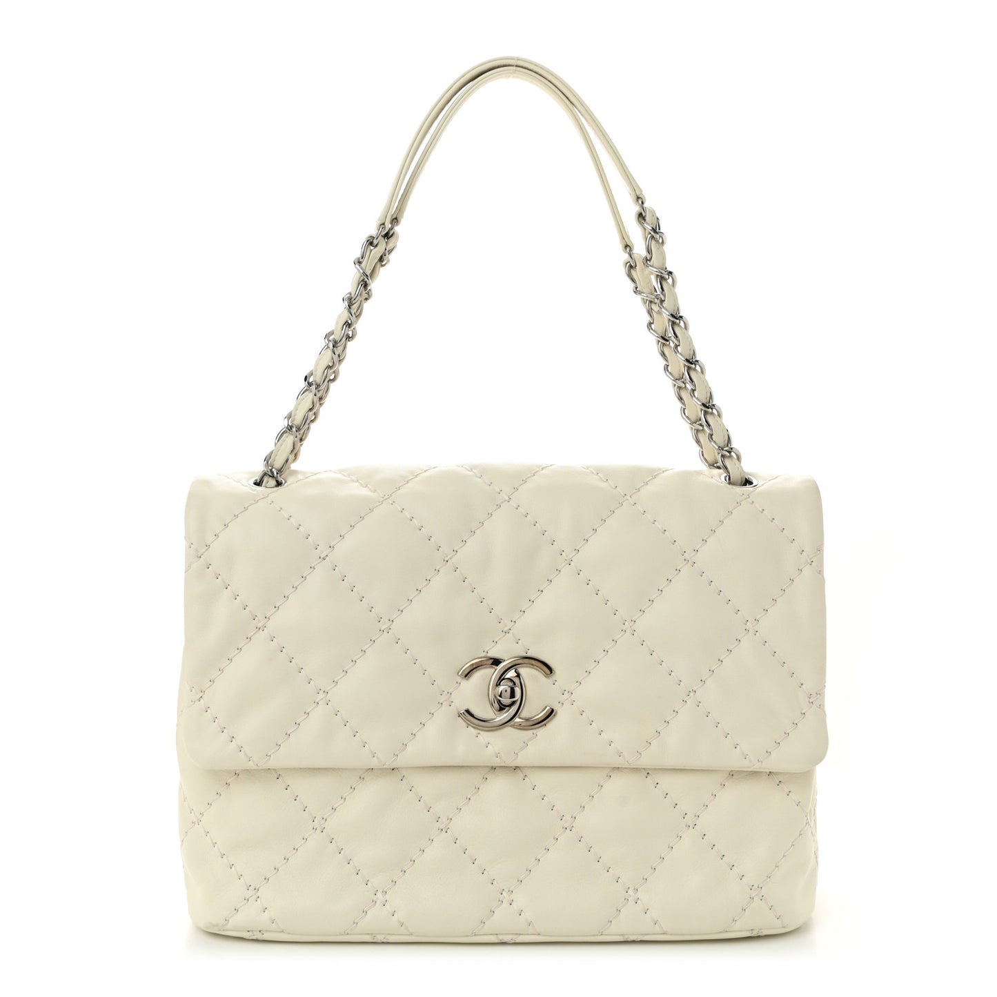 Calfskin Love Me Tender Flap White