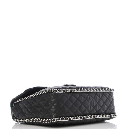 Chanel Washed Lambskin Maxi Chain Around Flap Black 4 of 8