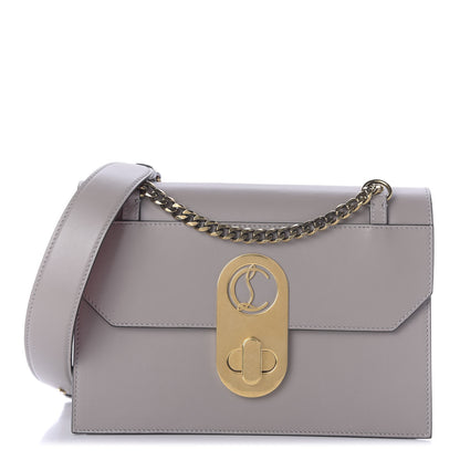 Christian Louboutin Calfskin Large Elisa Shoulder Bag Fume 1 of 9
