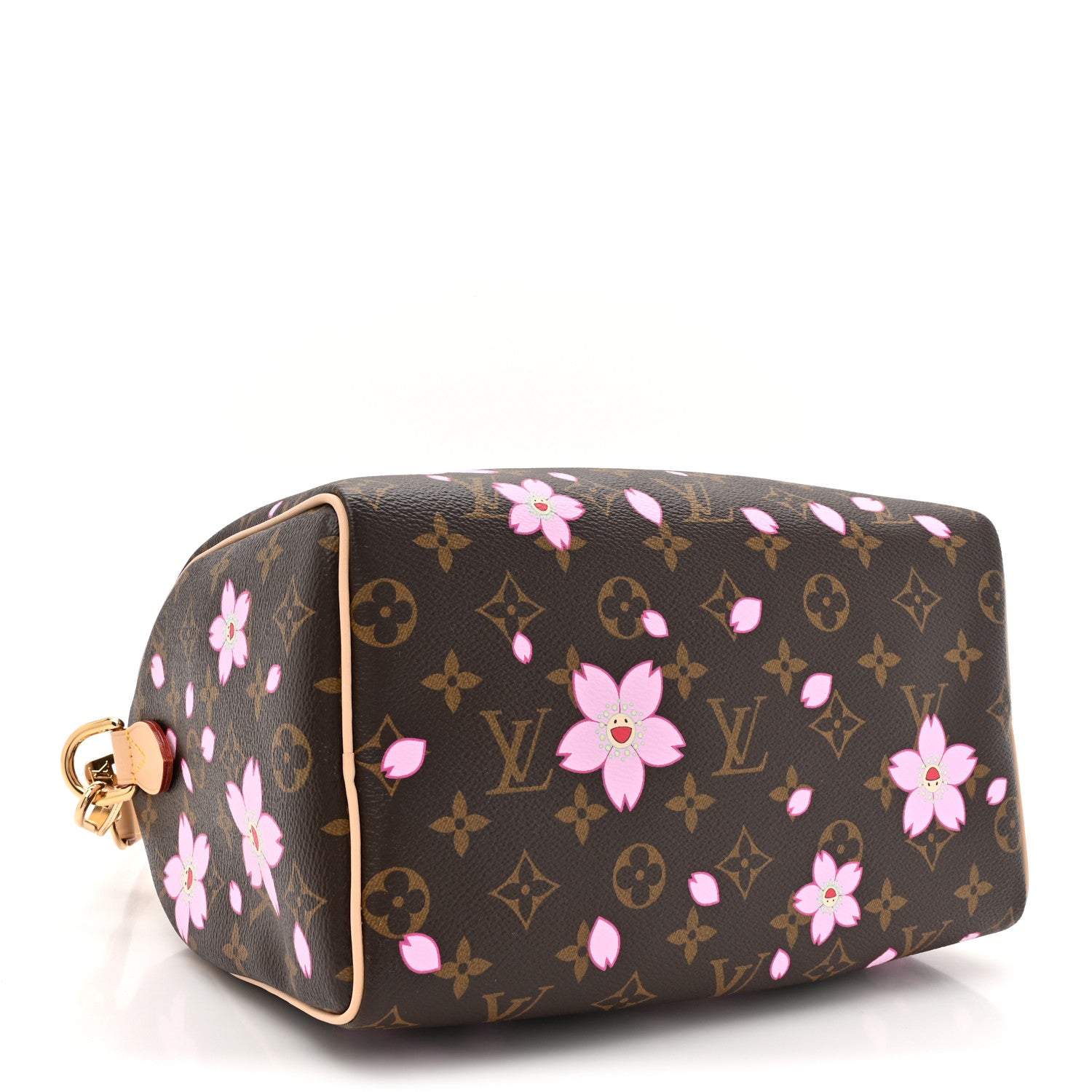 Louis Vuitton LV X TM Monogram Cherry Blossom Speedy Bandouliere 25 Sakura Brown 4 of 9
