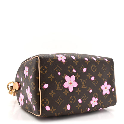 Louis Vuitton LV X TM Monogram Cherry Blossom Speedy Bandouliere 25 Sakura Brown 4 of 9