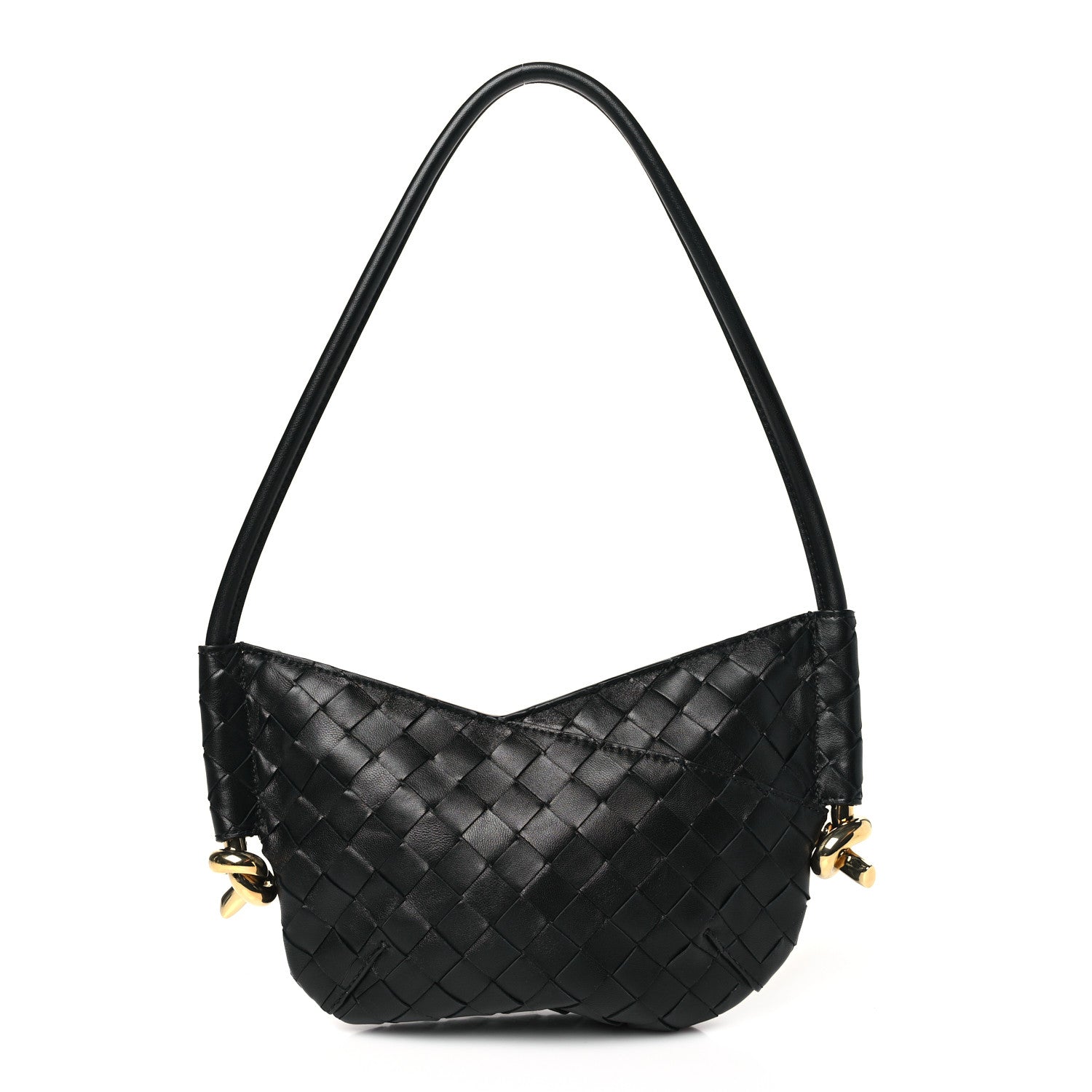 Bottega Veneta Nappa Intrecciato Mini Solstice Shoulder Bag Black 1 of 9