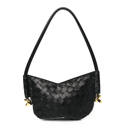Bottega Veneta Nappa Intrecciato Mini Solstice Shoulder Bag Black 1 of 9