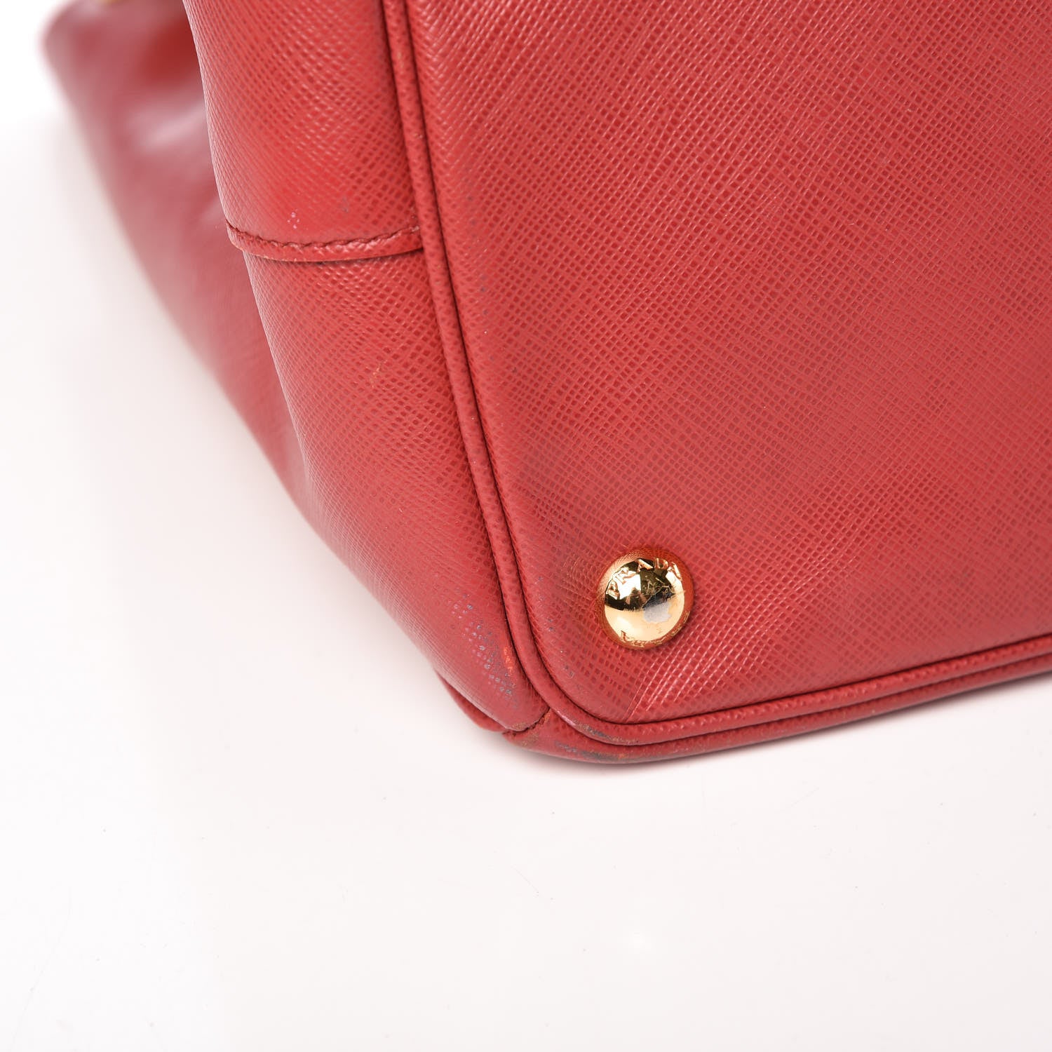 Prada Saffiano Lux Large Galleria Double Zip Tote Fuoco 13 of 17
