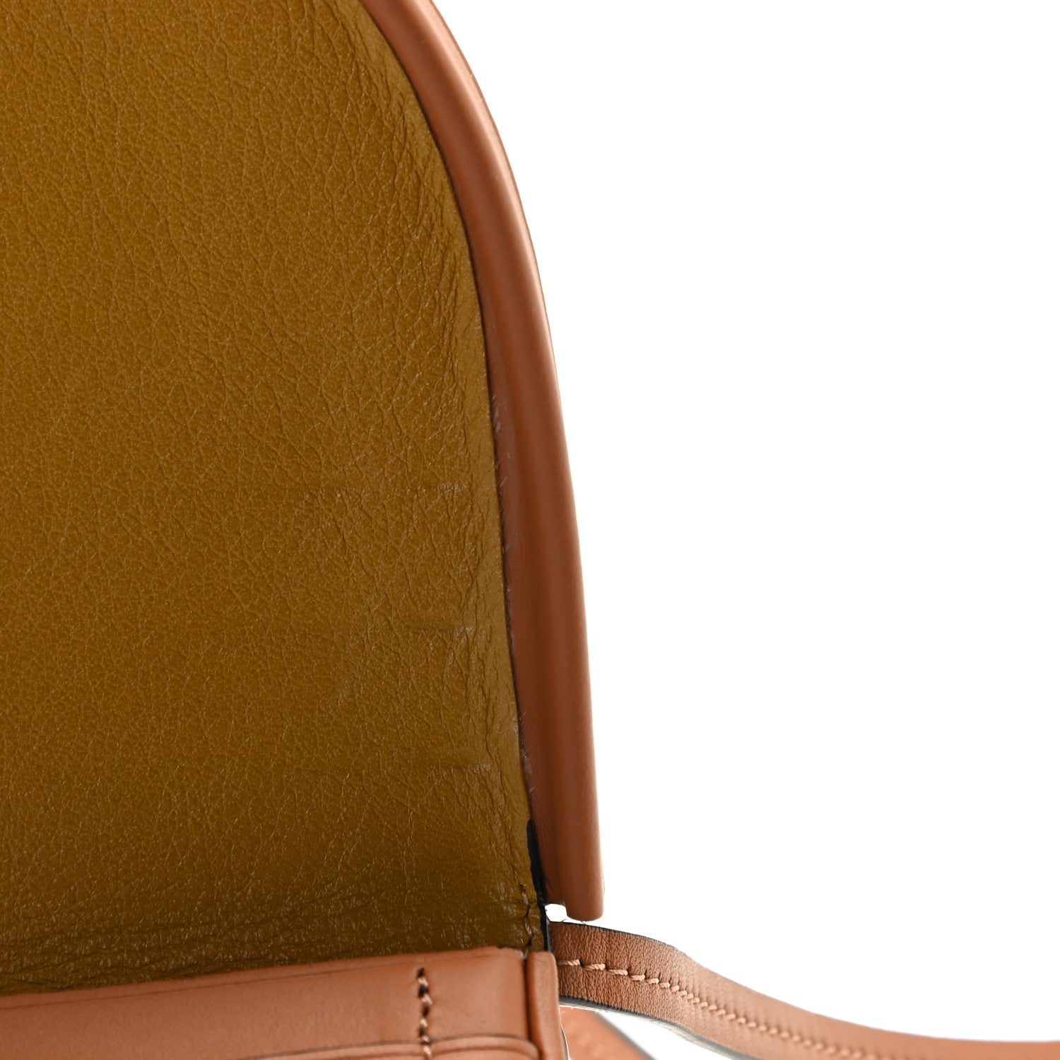 Loewe Buffed Calfskin Logo Embossed Small Heel Pouch Tan 7 of 15