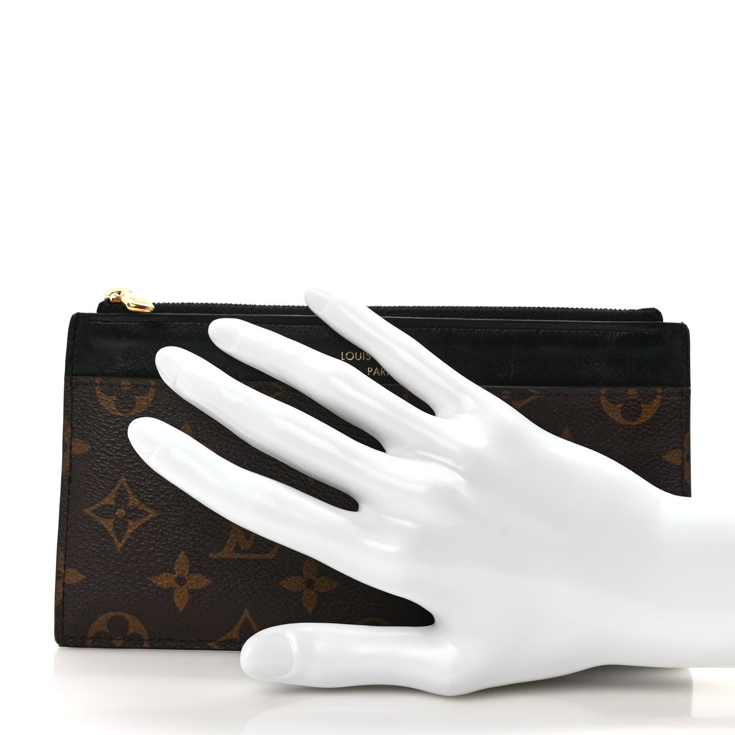 Monogram Slim Purse Black