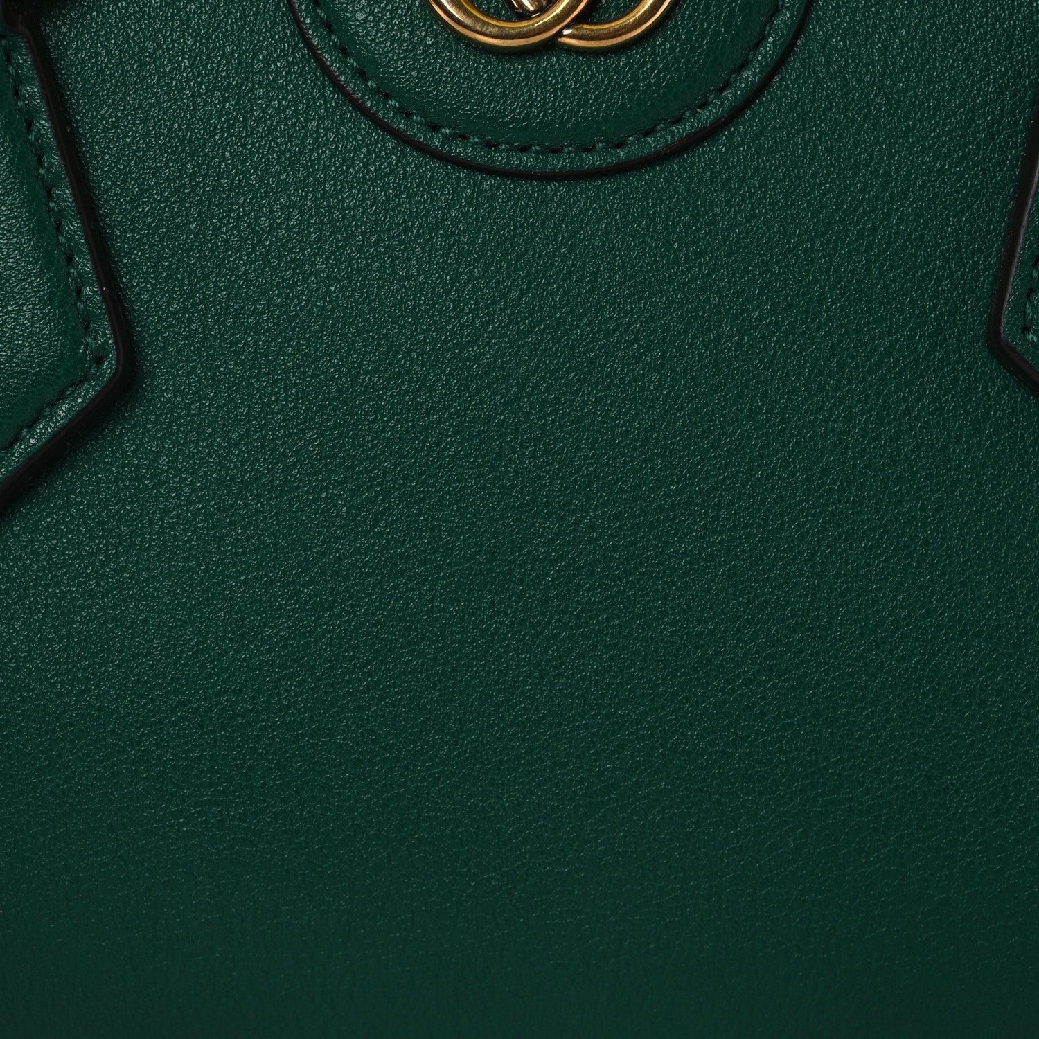 Gucci Wonka Grain Calfskin Mini Diana Tote Bag Green Yellow Fluo 8 of 11