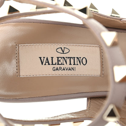 Valentino Garavani Patent Rockstud Ankle Strap 100mm Pumps 36 Poudre 7 of 8