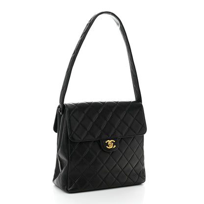 Chanel Caviar Quilted Medium Kelly Flap Black 2 of 13