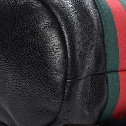 Gucci Calfskin Signature Web Backpack Black 11 of 12
