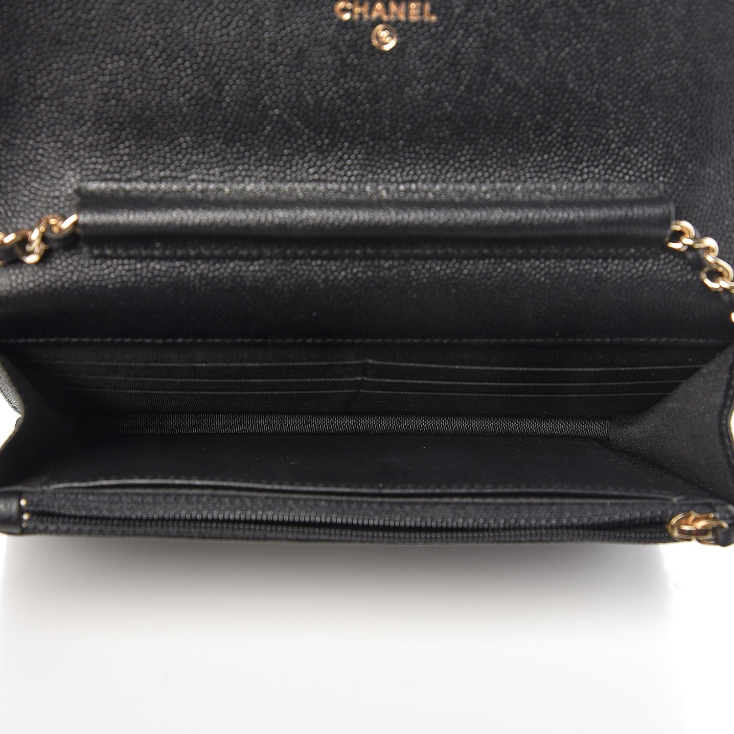 Chanel Caviar Quilted Boy Wallet On Chain WOC Black 5 of 9