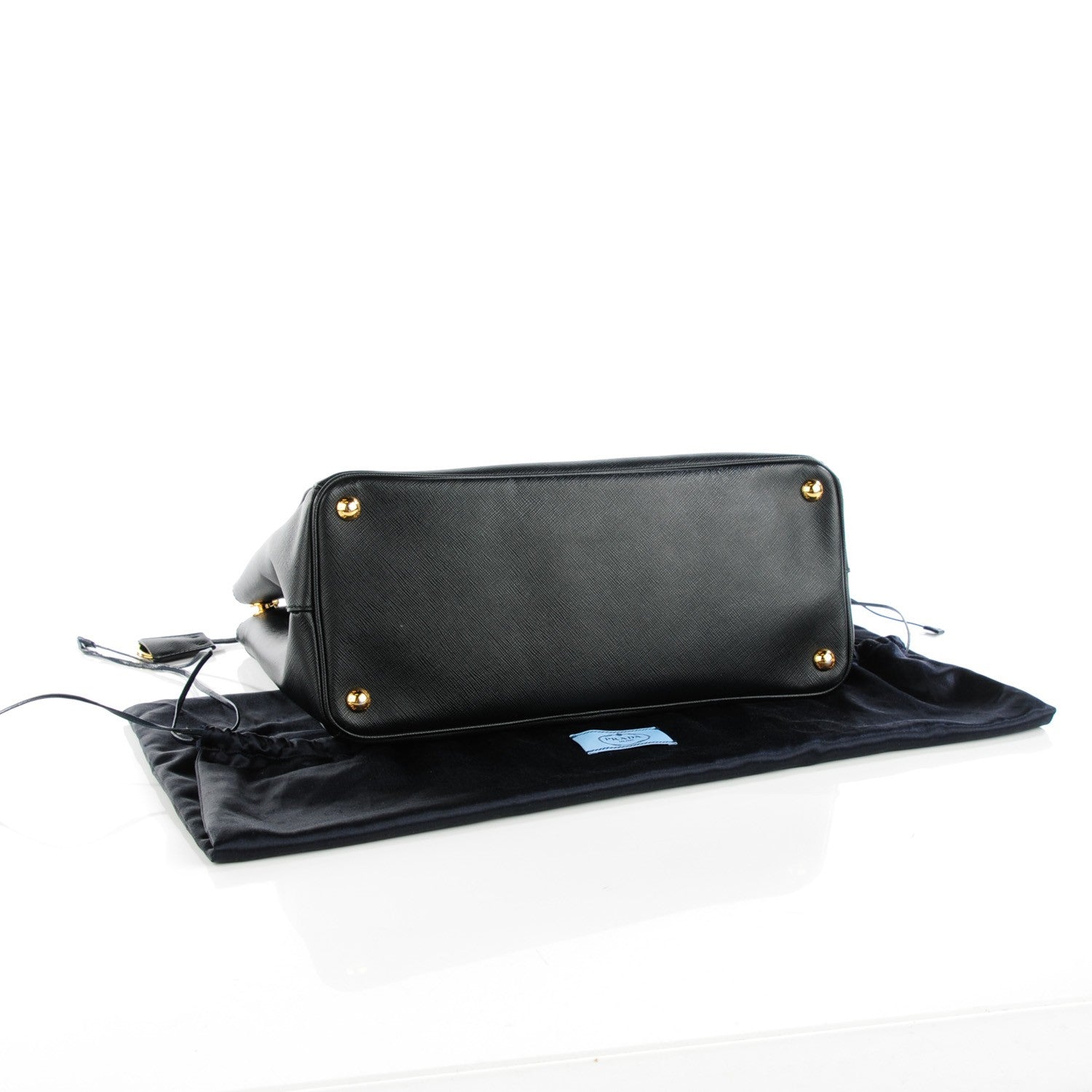 Prada Saffiano Medium Galleria Double Zip Tote Black 4 of 9