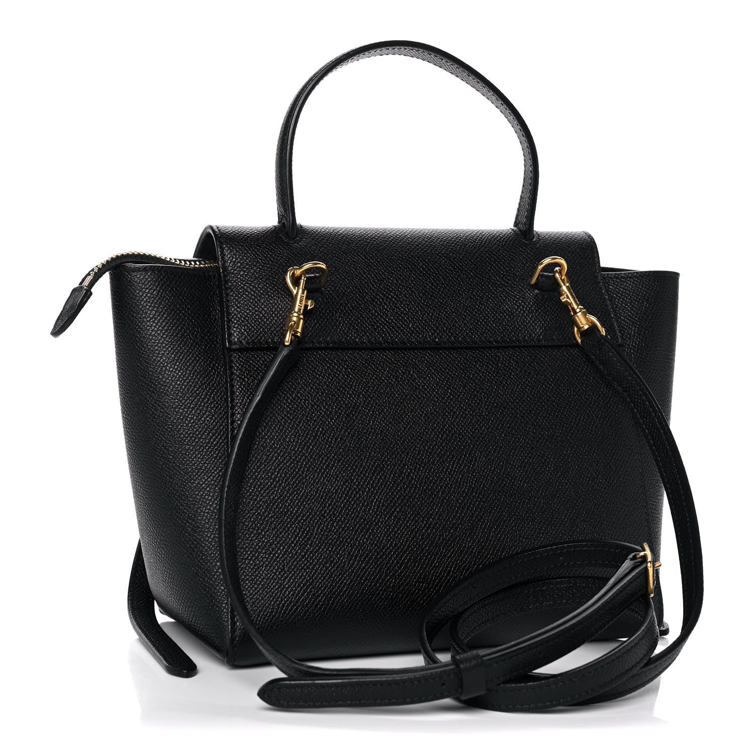 Celine Grained Calfskin Nano Belt Bag Black 3 of 12