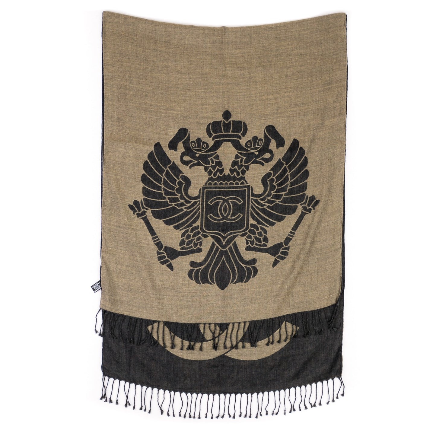 Cashmere Silk CC Stole Black