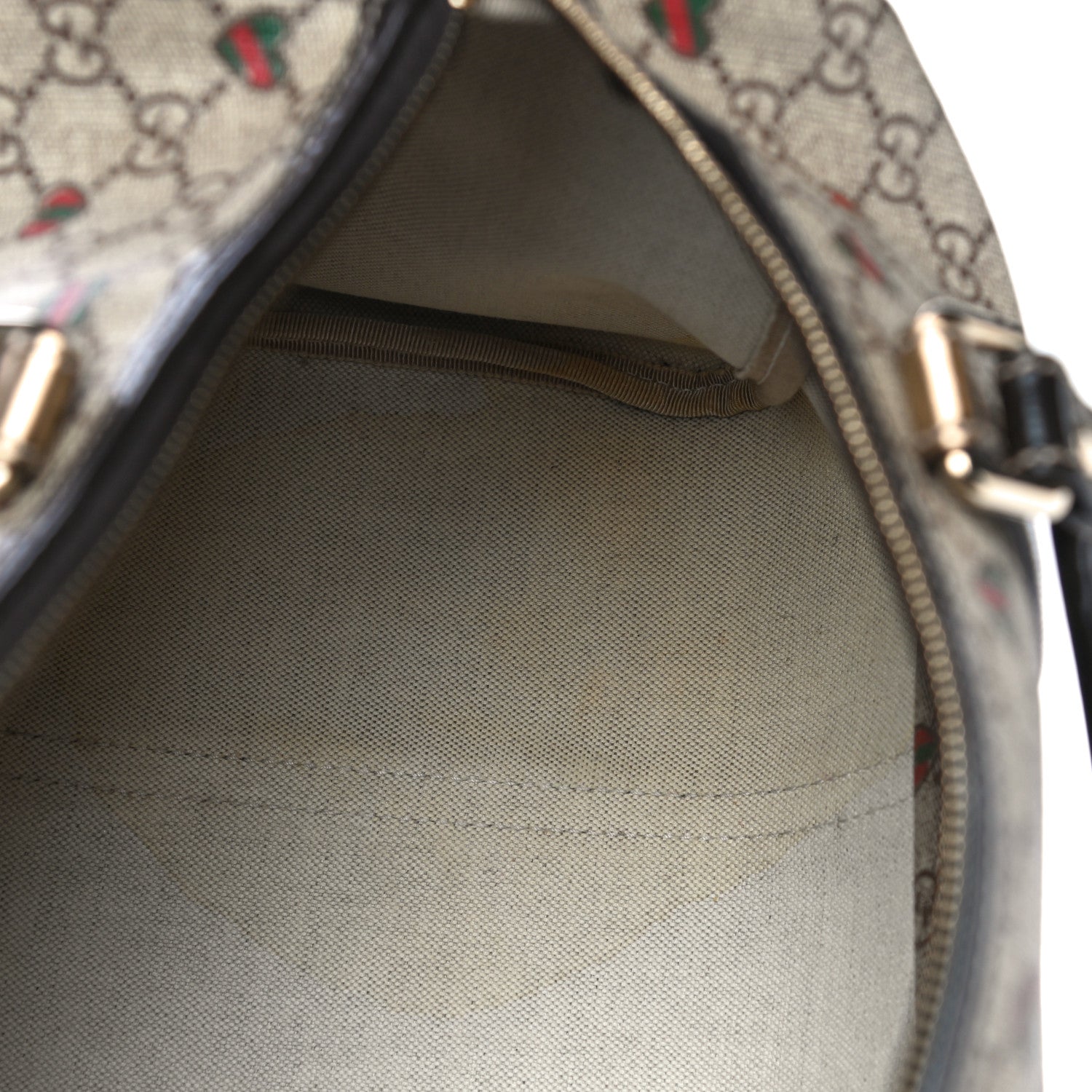 Gucci GG Plus Monogram Hearts Medium Joy Boston Dark Brown 13 of 13