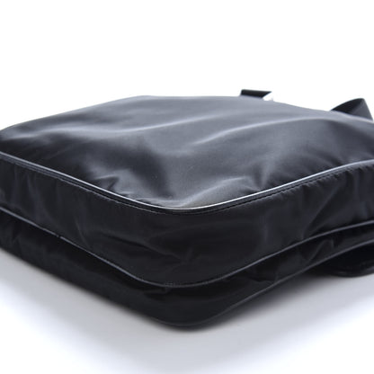 Prada Nylon Flat Messenger Bag Black 8 of 8