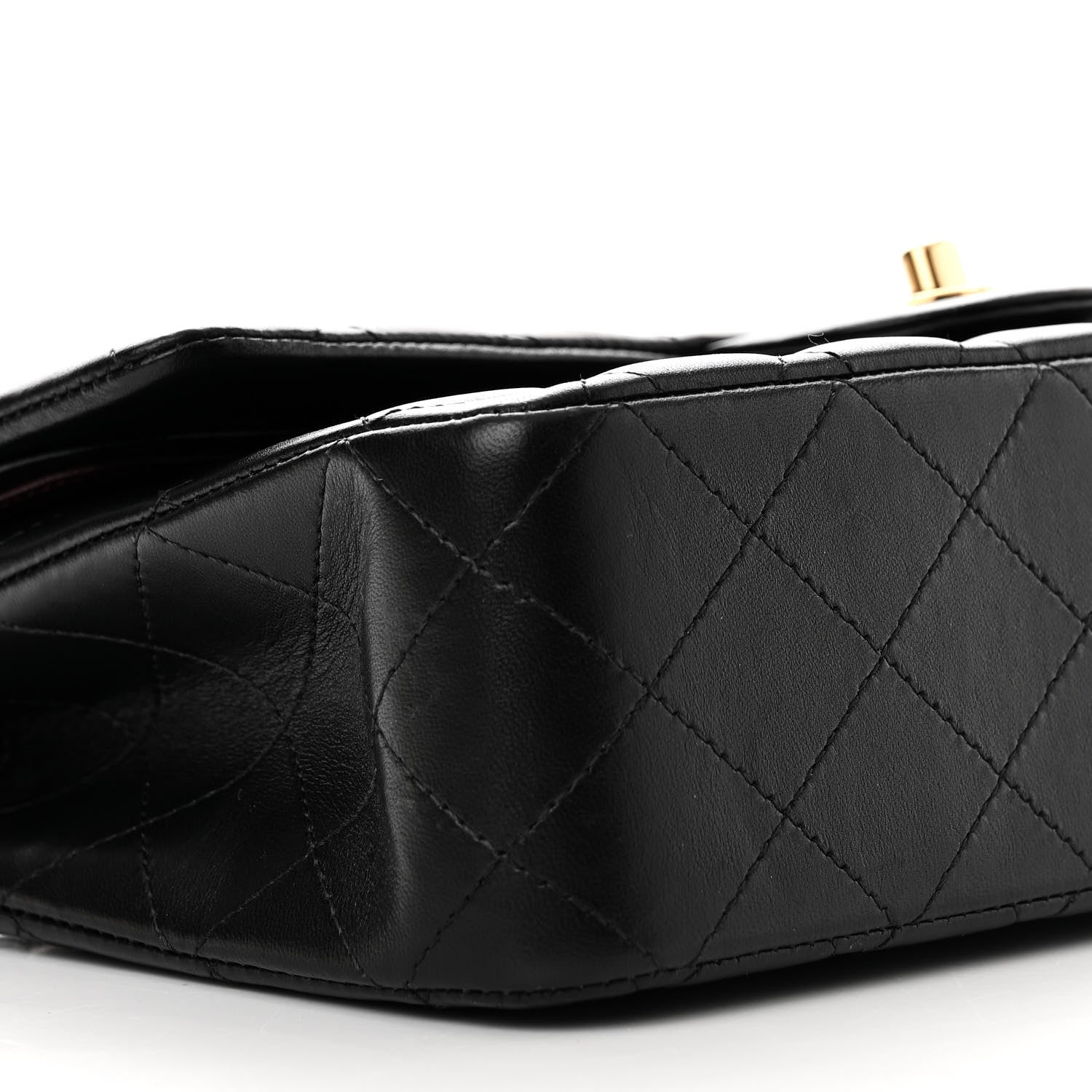 Chanel Lambskin Quilted Medium Double Flap Black 9 of 13