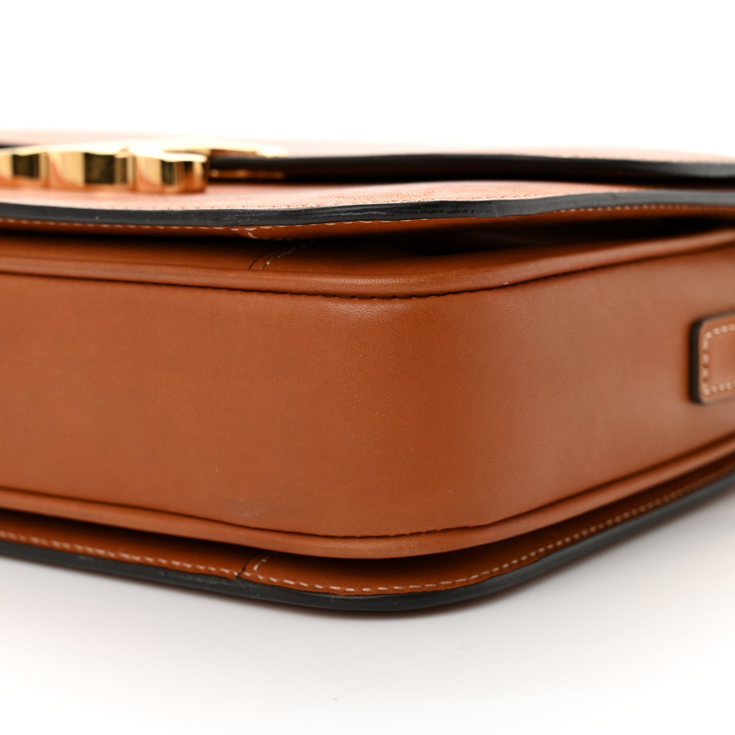 Shiny Calfskin Medium Triomphe Tan