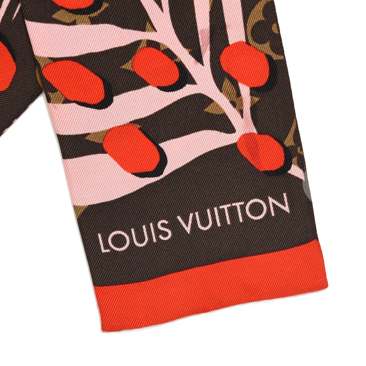 Louis Vuitton Silk Monogram Jungle Dots Bandeau Sugar Pink Poppy 3 of 3
