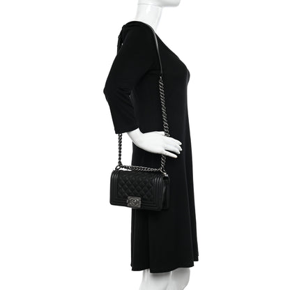 Chanel Caviar Quilted Small Boy Flap Black 2 of 11